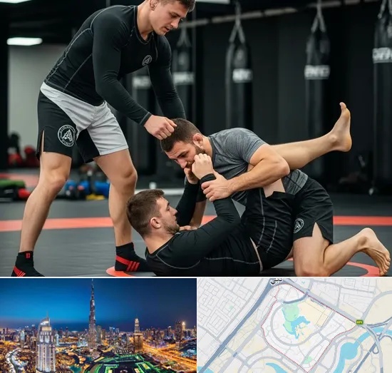 Wrestling in Downtown Dubai