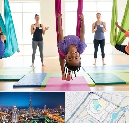 Kid's Aerial Yoga in Downtown Dubai