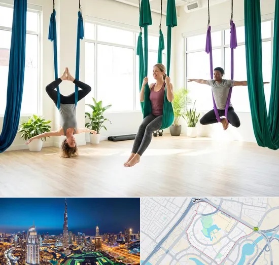 Aerial Yoga in Downtown Dubai