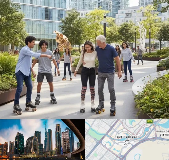 Roller Skating in Business Bay