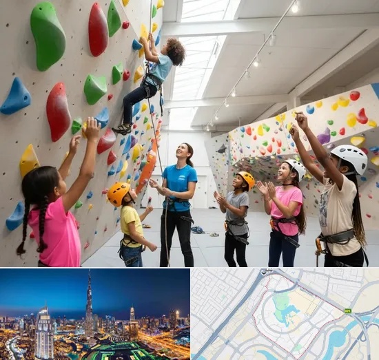 Climbing for Kids in Downtown Dubai